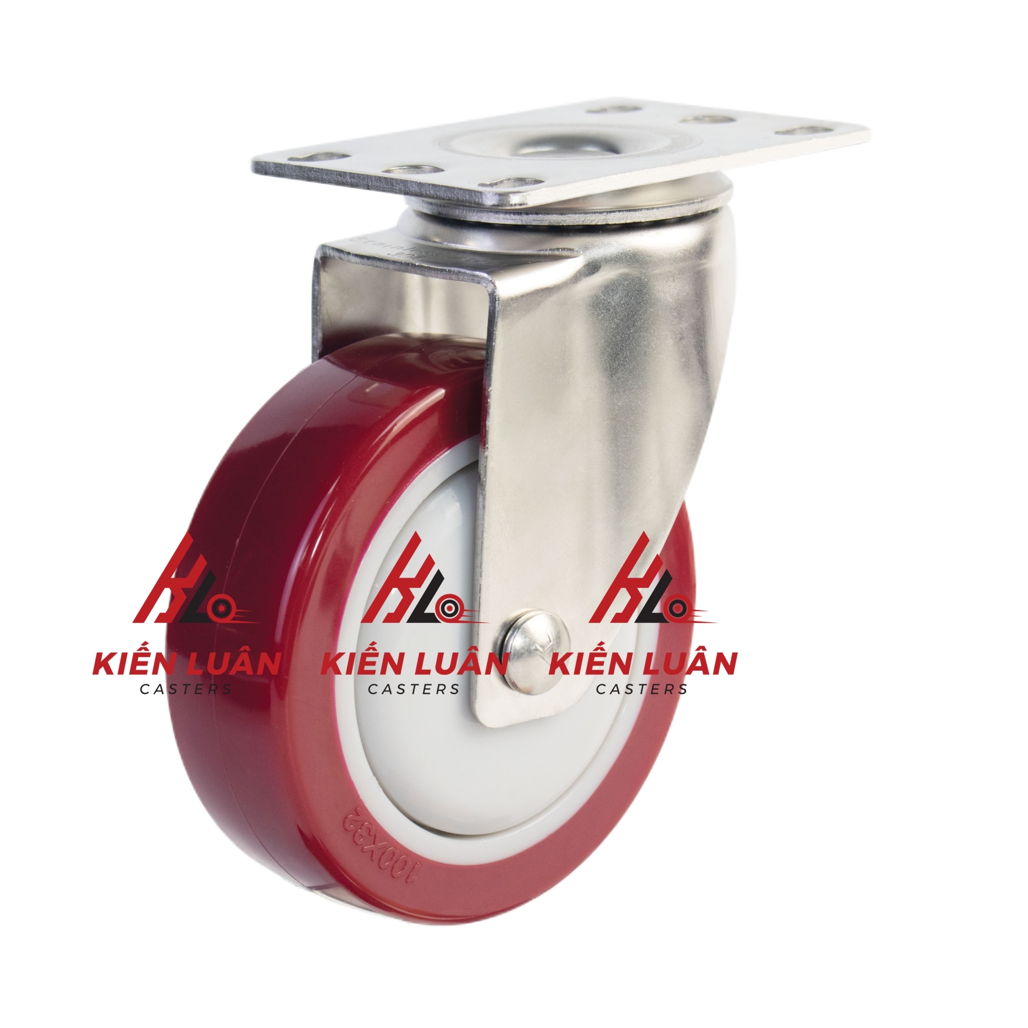 Bánh xe đẩy PU Inox 304 - 3Inch/4Inch/5Inch