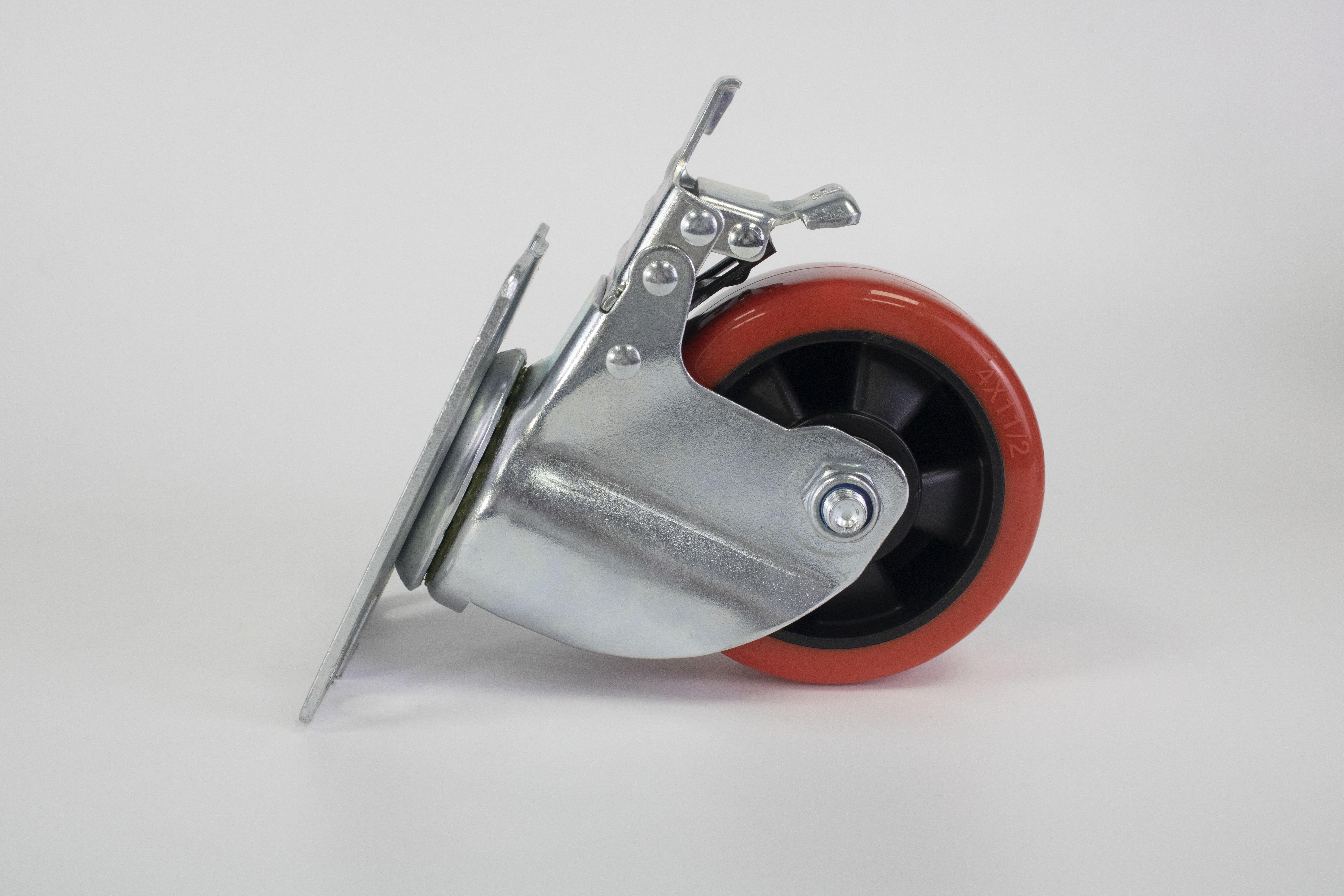 Bánh xe Pleyma PU - Xoay Khóa - 4Inch