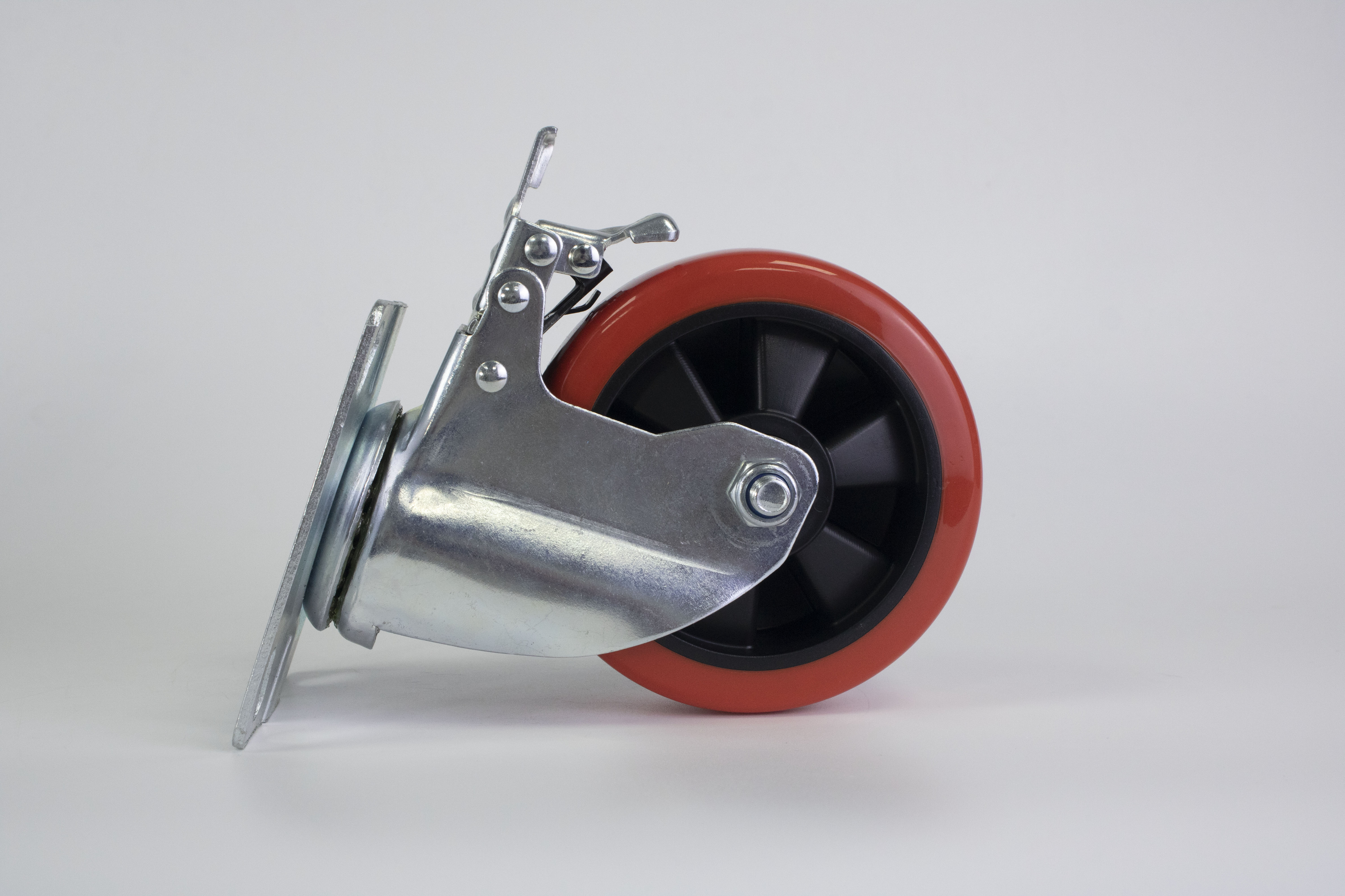 Bánh xe Pleyma PU - Xoay Khóa - 5Inch