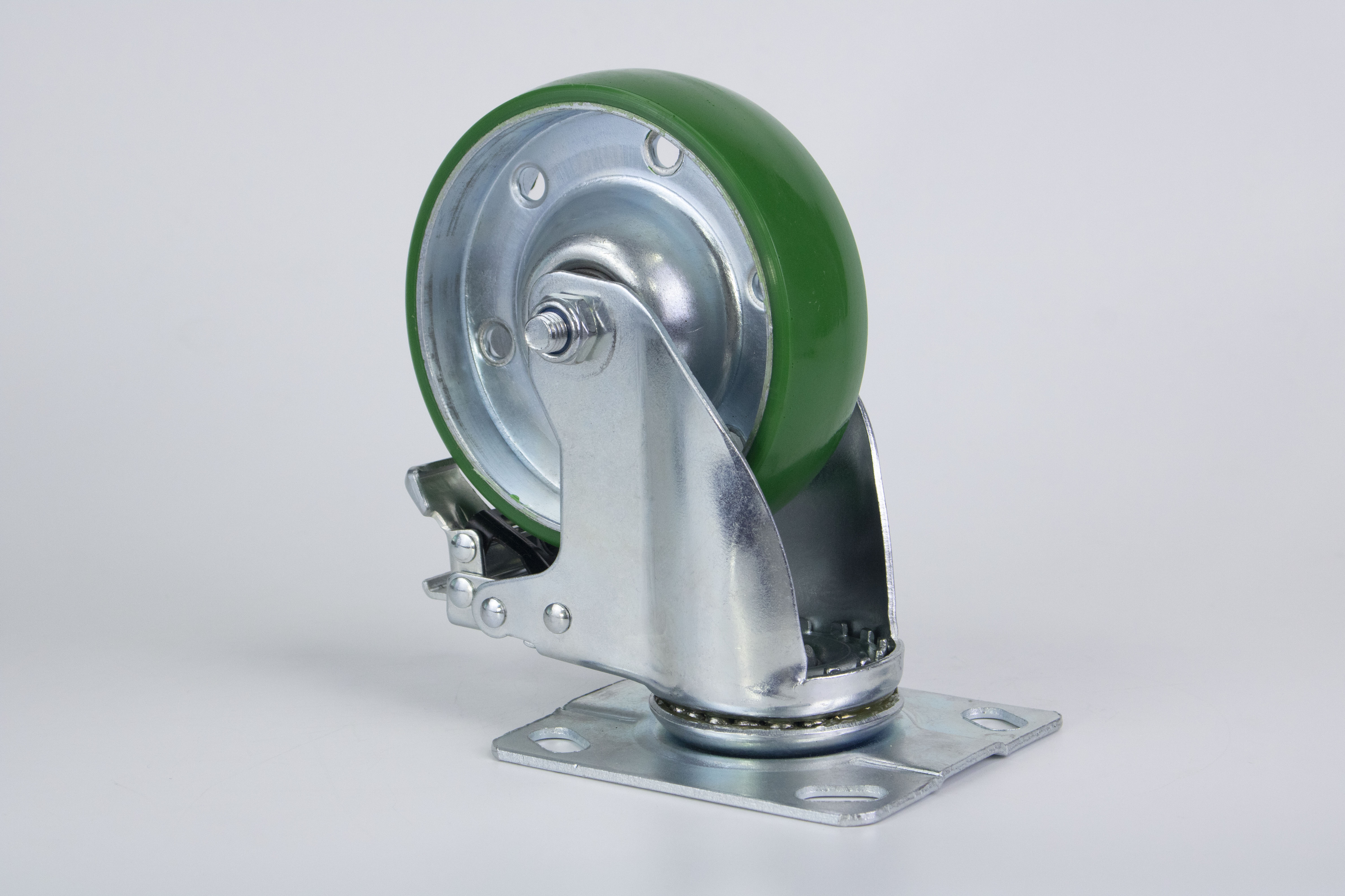 Bánh xe Pleyma PU lõi Thép - Xoay Khóa - 5Inch
